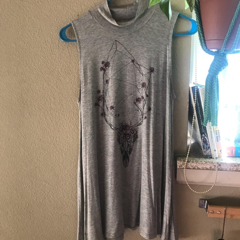 High Neck Flowy Tank